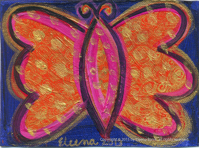 Butterfly, 5X7 inches